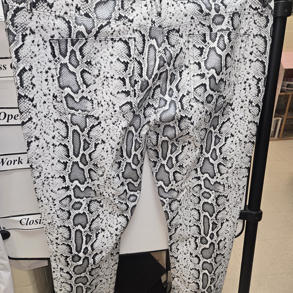 ASOS Black and White Snakeskin Pants - Picture 2 of 7